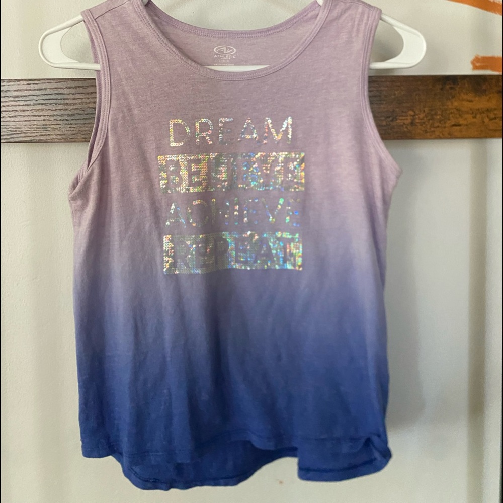 athletic shirt. large. 10/12. Athletic works.